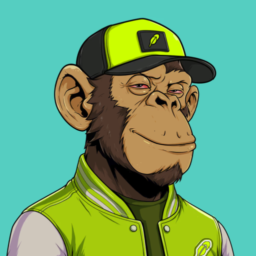 Mascot: Brown ape in lime varsity jacket and trucker cap